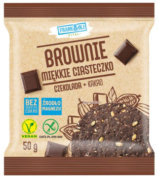 Ciasteczko Brownie Czekolada i kakao 50 g FRANK&OLI