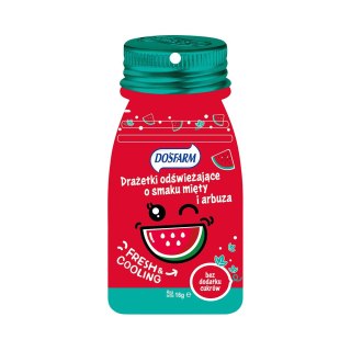 DOSFARM Drażetki odświeżające mięta + arbuz 16g