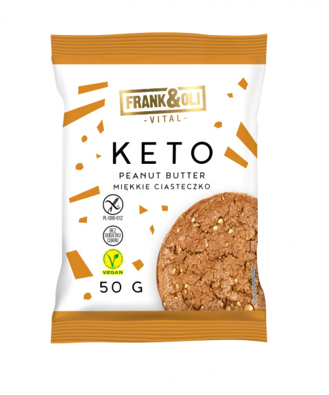 Keto Miękkie Ciasteczko Peanut Butter 50g FrankOli