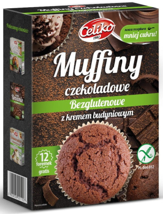 CELIKO Muffiny czekoladowe z kremem budyniowym 310g