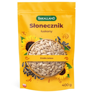 BAKALLAND SŁONECZNIK ŁUSKANY 400G