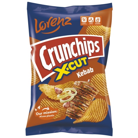 CRUNCHIPS Chipsy X-CUT Kebab 140g LORENZ