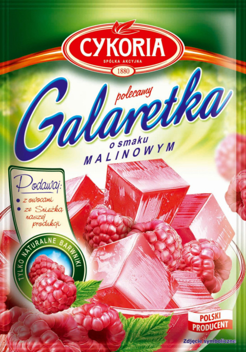 CYKORIA Galaretka o smaku malinowym 75g
