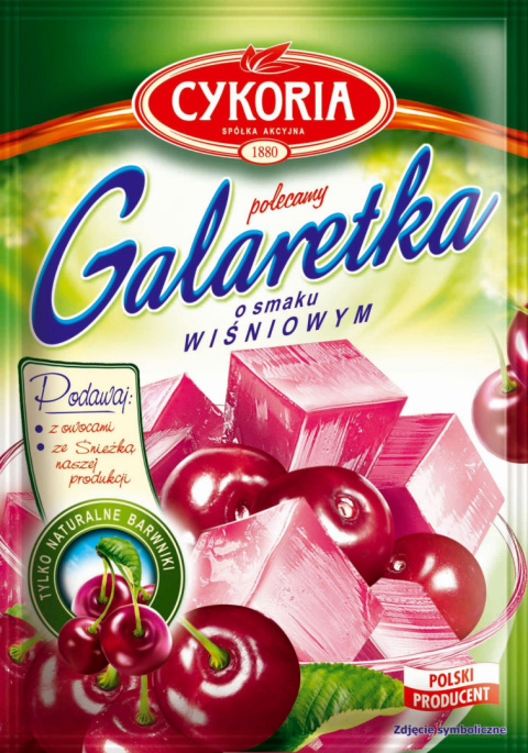 CYKORIA Galaretka o smaku wiśniowym 75g