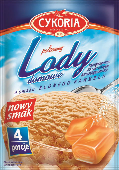 CYKORIA Lody domowe o smaku słonego karmelu 60g