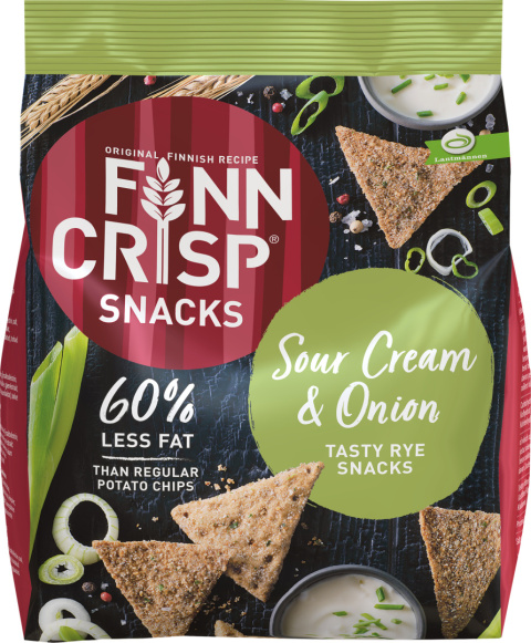 FINN CRISP Snacks Krakersy Kwaśna Śmietana i Cebulka 150g