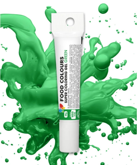 FOOD COLOURS Barwnik spożywczy w żelu 20g ZIELONY
