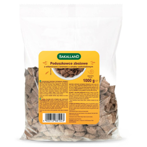 BAKALLAND PŁATKI PODUSZKOWCE CZEKOLADOWE - 1KG