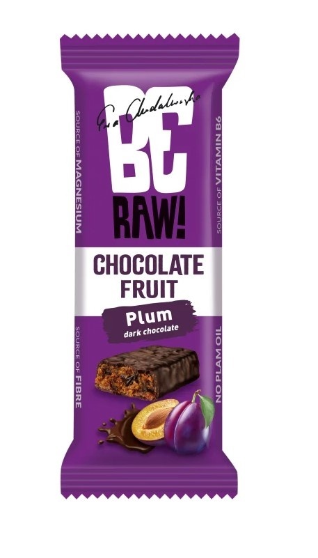 BeRaw baton Energy Plum Chocolate 40g Batonik