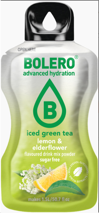 Bolero Drink Iced Green Tea Lemon&Elderflower 8g na 1,5l