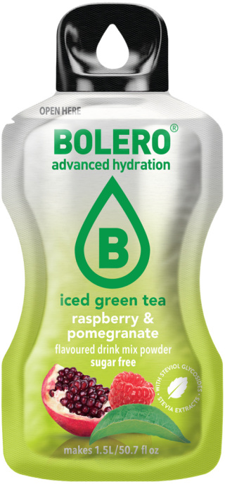 Bolero Drink Iced Green Tea Raspberry&Pomegranate 8g na 1,5l