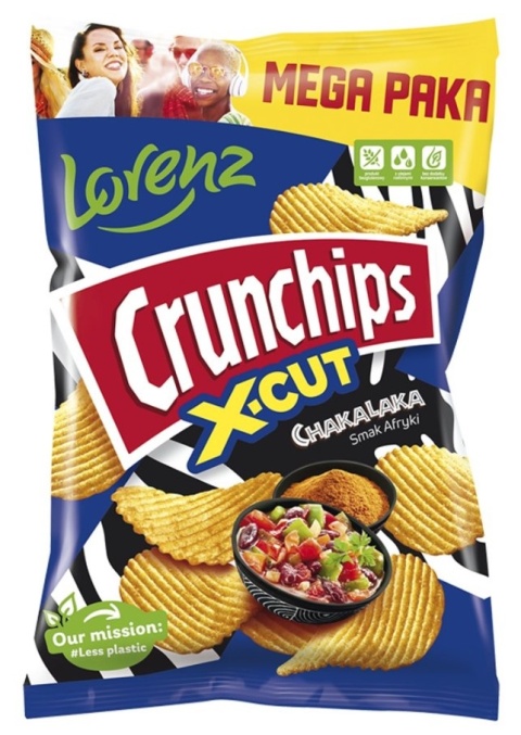 CRUNCHIPS Chipsy X-CUT Chakalaka 200g LORENZ