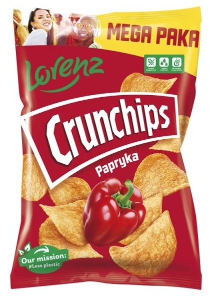 CRUNCHIPS Chipsy Papryka 200g LORENZ