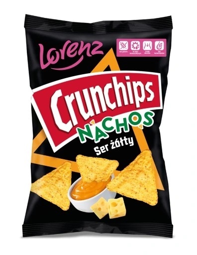 CRUNCHIPS Nachos Ser żółty 100g LORENZ