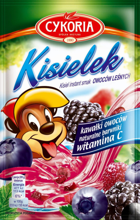 CYKORIA Kisielek Kisiel instant smak owoce leśne 30g
