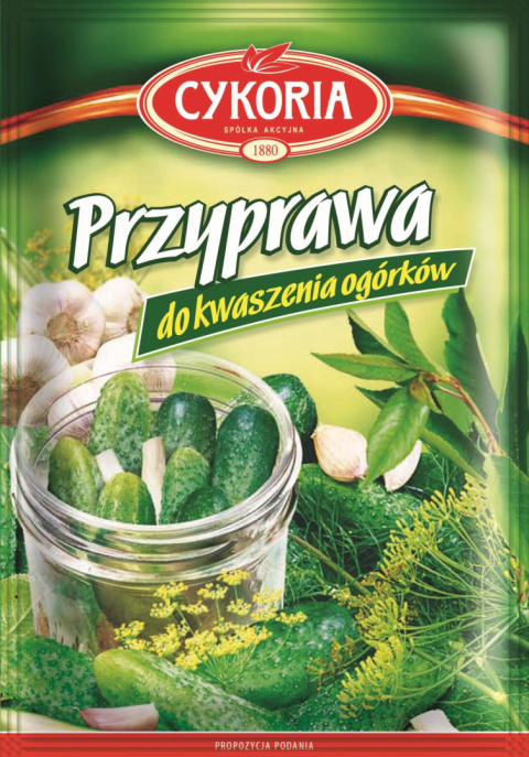 CYKORIA Przyprawa do kwaszenia ogórków 45g