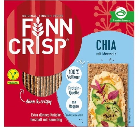 FINN CRISP CHLEB CHRUPKI ŻYTNI Z CHIĄ I SOLĄ MORSKĄ 195G
