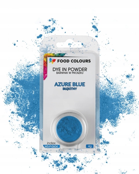 FOOD COLOURS Barwnik w proszku WS-P-060 Azure Blue 4g