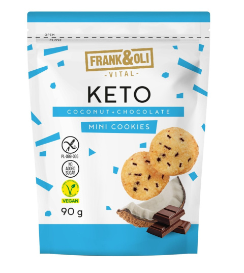 FRANK&OLI KETO MINI CIASTECZKA KOKOS I CZEKOLADA 90g
