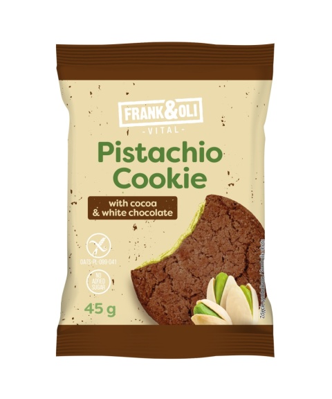 FRANK&OLI Pistachio Cookie With Cocoa&White Chocolate 45g
