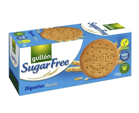Gullon Ciasteczka pszenne pełnoziarniste bez cukru 245g