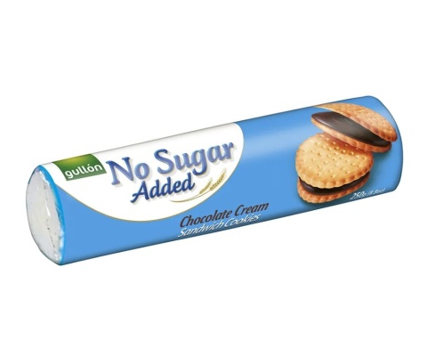 Gullon Markizy z nadzieniem kakaowym bez dodatku cukru 250g