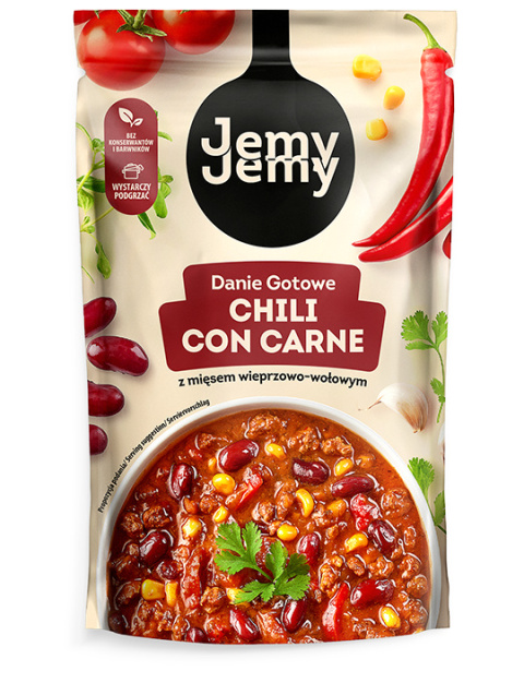 JEMY JEMY Chili Con Carne z mięsem wieprzowo-wołowym 360g