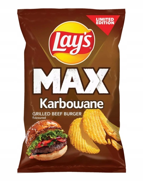 LAY'S Chipsy ziemniaczane karbowane gillowany burger wołowy 120g