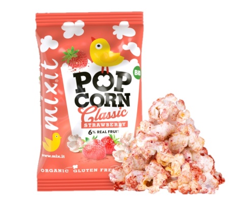 MIXIT BIO popcorn - Truskawka do kieszeni 13g