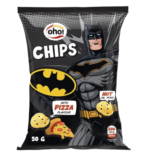 Oho Chipsy kukurydziane o smaku pizzy 50g