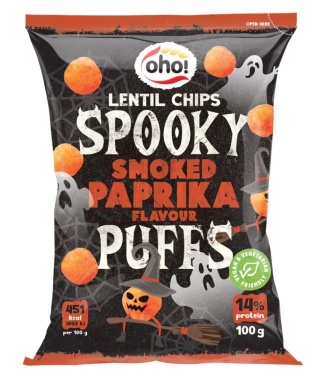 Oho Chipsy z czerwonej soczewicy o smaku paprykowym 100g