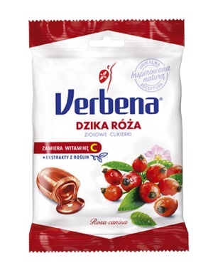 VERBENA Cukierki ziołowe z dziką różą 60g