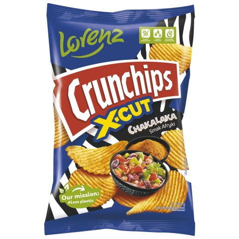 CRUNCHIPS Chipsy X-CUT Chakalaka 130g LORENZ