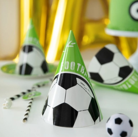 PartyPal Czapeczki imprezowe Football 16x10cm 6szt.