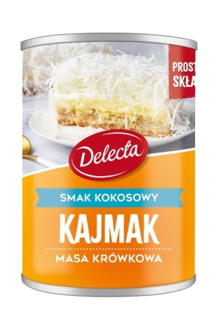 DELECTA Masa Krówkowa o smaku kokosowym 460g