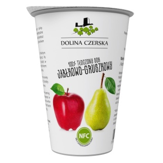 DOLINA CZERSKA NFC Sok tłoczony JABŁKO-GRUSZKA 200ml 20x kubek