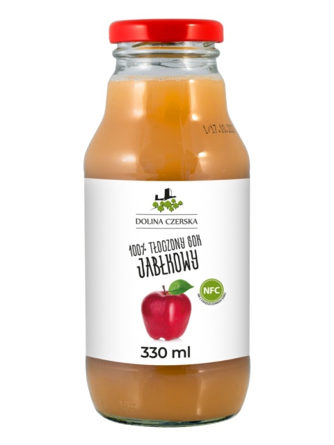 DOLINA CZERSKA NFC Sok tłoczony JABŁKO 330ml szkło