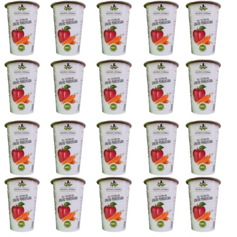 DOLINA CZERSKA NFC Sok tłoczony JABŁKO-MARCHEWKA 200ml 20x kubek