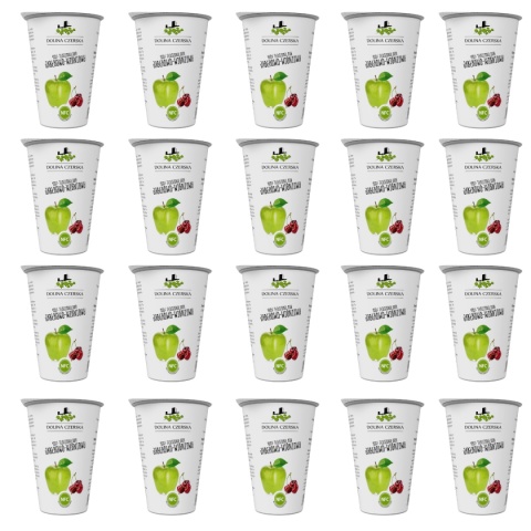 DOLINA CZERSKA NFC Sok tłoczony JABŁKO-WIŚNIA 195ml 20x kubek