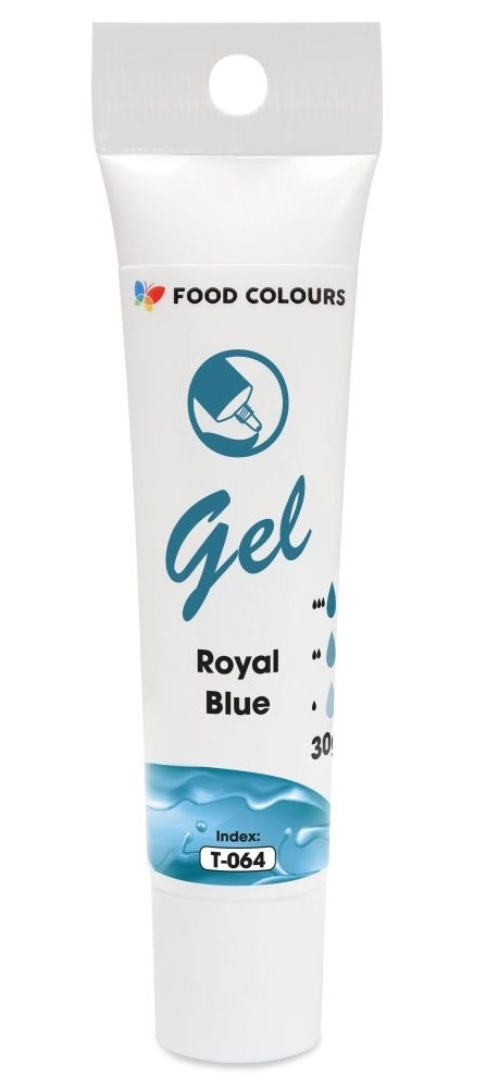 FOOD COLOURS Barwnik spożywczy Gel w tubce T-064 Royal Blue 30g