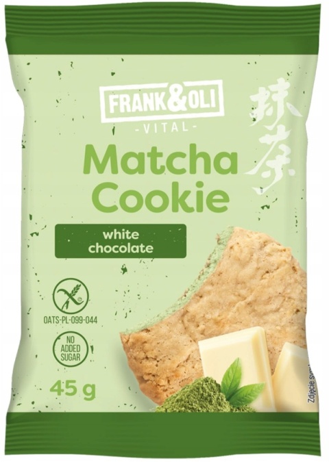 FRANK&OLI Matcha Cookie with white chocolate 45g