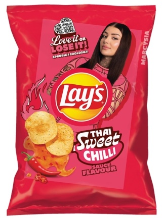 LAY'S Chipsy ziemniaczane o smaku słodkiego tajskiego sosu chili 130g