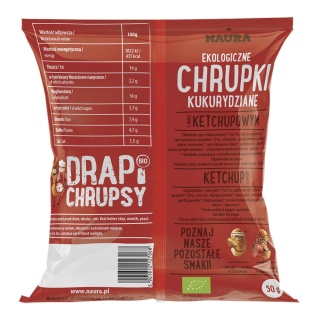 NAURA Chrupki o smaku ketchupowym bezglutenowe BIO 50g