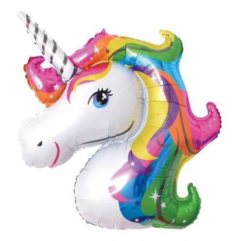 PartyPal Balon foliowy Jednorożec kolorowy 29x46cm