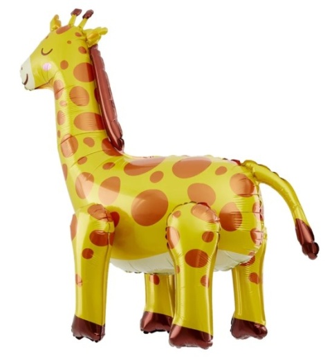PartyPal Balon foliowy stojący Żyrafa 69x71cm