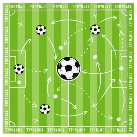PartyPal Serwetki piłka nożna Football 10szt.