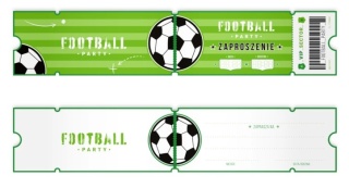 PatryPal Zaproszenie na imprezę Piłka nożna Football 6szt.