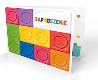 PatryPal Zaproszenie na imprezę Klocki 6szt.