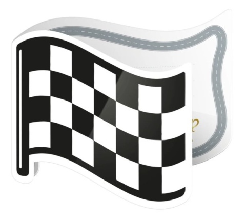 PatryPal Zaproszenie na imprezę Wyścigówki 6 szt.