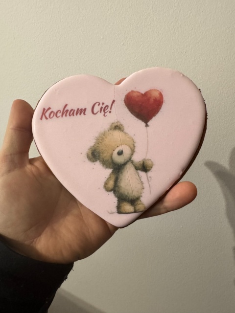 Piernik serce walentynkowe. Walentynki prezent